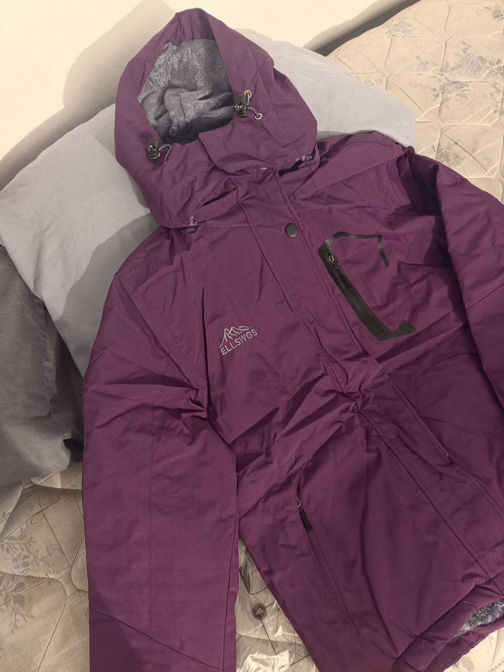Purple Women's Insulated Hooded Jacket